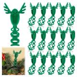 Axcoix 30 PCS Christmas Garland Ties, Adjustable Hangers Hooks for Mantle, Reusable Holder Stocking Holders for Stairways Banister Front Door