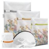 Prezon Mesh Laundry Bags, Washing Machine Wash Bags, Reusable and Durable Mesh Wash Bags for Delicates Blouse, Hosiery, Underwear, Bra, Lingerie Baby Clothes - 5 Different Size