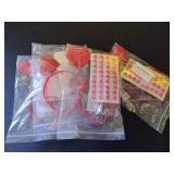 eyigylyo Valentines Day Heart Headband Sequin Boppers Head and Heart Shape Sunglasses Red Heart Face Sticke Heart Accessories for Party Props Holiday Wedding Birthday 4 Pack