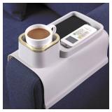 Couch Caddy Cup Holder â Non-Slip Armrest Tray & Organizer for Drinks, Mugs, Phones, and Remotes - Multipurpose Silicone Sofa Armrest Caddy