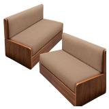 Verdanzia RV Dinette Cushion Covers, Stretchable Camper Cushion Covers,Washable Loveseat Sofa Furniture Protector for RV Camper Car Bench (2 Backrest Cover & 2 Bench Cover,Beige)