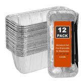 Whaleme Grease Cup Liners for Blackstone Griddle 5017 - Blackstone Griddle Accessories, Disposable Grill Grease Tray, Aluminum Foil Drip Pan Grease Catcher Cup Liner for 17, 22, 28, 36 Inch, 12 Pack