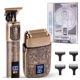 Ufree Foil Shavers Electric Razor for Men, Beard Trimmer Grooming Shaving Kit, Hair Trimmer, Cordless Head Shavers for Bald Men Barber Clippers, Birthday Gifts for Him