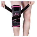 Vitoki Knee Braces for Knee Pain, 1 Pack Knee Compression Sleeve, Knee Support for Sports Workout Weightlifting Basketball, Knee Sleeve for Joint Pain and Arthritis Relief