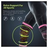 Vitoki Knee Braces for Knee Pain, 1 Pack Knee Compression Sleeve, Knee Support for Sports Workout Weightlifting Basketball, Knee Sleeve for Joint Pain and Arthritis Relief