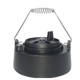 Quantfire Cast Iron Cap for Big Green Egg Dual Function Metal Top, Daisy Wheel Chimney Cap for M/L/XL/XXL Big Green Egg Accessories Replacement