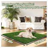 SSRIVER Dog Grass Pad,51.1x31.8In Fake Grass for Dogs,Artificial Grass Pee Pad for Puppies Potty Training Indoor Outdoor