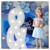 Rielmox Big Marquee Light-up Letter Decorations: 4 Feet Tall Large Letters & Marry Me Proposal Baby Shower Alphabet 4FT Sign Graduation Party Wedding Engagement Anniversary HOCO Decor Mosaic Balloon