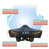 Oversized Bike Seat for Peloton Bike & Bike+, Comfort Seat Cushion Compatible with Peloton, Road or Exercise Bikes, Bicycle Wide Saddle Replacement for Men and Women, Black