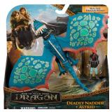 Dreamworks Dragons, How to Train Your Dragon, Deadly Nadder & Astrid, Viking Duo Action Figures, Kids Toys for Boys Ages 4 and up