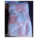 Gerber Unisex Baby Cozy Soft Silky Mink Checkerboard Grid Blanket, Pink Check, One Size