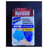 Kerasal Intensive Foot Repair Skin Healing Ointment, 1 Oz and Moisturizing Gel Socks, One Pair (Packaging May Vary)