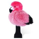 mytag Funny Golf Club Head Covers, Flamingo Animal Plush Driver Headcover, Golf Headcover Fits Standard 460cc Driver Head
