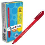 Paper Mate InkJoy 100ST Ballpoint Pens, Medium Point, Red, Box of 12 (1951255)