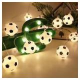 LED Light-Up Soccer Ball String Lights