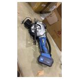 Mini Circular Saw, 4-1/2\' 3400RPM Compact Cordless Circular Saw with 4.0A Battery, Laser Guide, Rip Guide, Mini Table Saw with 2Pcs Blades for Wood, Soft Metal and Plastic Cuts (previously used)