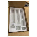 9 Set Hurricane Glass Candle Holders for Taper Candles, Candlestick Holders with Windproof Glass Tubes(11.8\'/12.6\'/13.8\' H), Taper Candle Holders for Table Centerpieces, Wedding, Party Decor