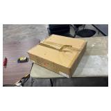 Kira Home Daphne 28  4-Light Farmhouse Pendant Light  Gray Oak Wood Style + Black Finish - Retail: $104