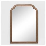 30\' x 42\' French Country Wall Mirror Brown - Thresholdâ¢: Sturdy Wood Frame, Wall Mount - Retail: $100