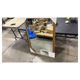 30\' x 42\' French Country Wall Mirror Brown - Thresholdâ¢: Sturdy Wood Frame, Wall Mount - Retail: $100