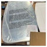 Brushed Nickel Bathroom Mirror, 24\'Ã40\' Oval Vanity Mirror with Stainless Steel Metal Frame, Silver Oblong Wall Mount Mirror for Bedroom, Living Room - Retail: $0