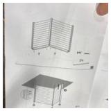 Black 2Panel Garden Fencing - Retail: $0