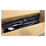 Foldable Double Pet Stroller with Adjustable Sunshade and Storage Basket - Retail: $0