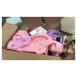 HONEY JOY Pink Ride On Motorcycle, 6V Toddler Motorcycle with Bubble Maker, LED Light, Music, Foot Pedal, Forward/Backward, 3-Wheel Battery Powered Electric Motorcycle for Kids, Gift for Boys Girls - 