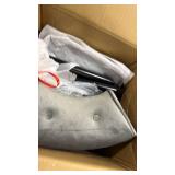 GRAY not pink vanity stool  - Retail: $0