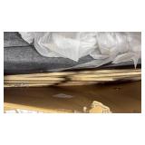 Costway HU10936GR-T Rivet Tufted Platform Bed with Metal Legs & Wood Slats - Twin Size - Retail: $0