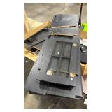 Costway 58'' Fireplace TV Stand with 1400W Electric Fireplace for TVs up to 65 Inches (all pieces are accounted for, minor scratches & flaking) - Retail: $0