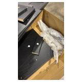 Costway 58'' Fireplace TV Stand with 1400W Electric Fireplace for TVs up to 65 Inches (all pieces are accounted for, minor scratches & flaking) - Retail: $0