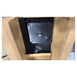 Set of 2 Outdoor Wicker Flower Pot, 23 Inch Tall Planters with Drainage Hole, Self-Watering Tray - Retail: $0