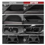 SHEAM Jeep Wrangler JL Custom Silicone Liners - Full Coverage of Door Handles and Cup Holders for 2018-2026 Wrangler JL 4 Doors(Not for JL Unlimited Rubicon), Interior Accessories (Black,7-Piece Set) 