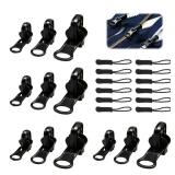 12 Sets Zipper Repair Kit Universal Double-Sided Zipper Replacement Kit 3 Different Size Zippers Fix Repair Kit for Jackets, Backpack, Coats, Tents, Luggage, Bags - Retail: $7