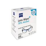 ZEISS Pre-Moistened Lens Cleaning Wipes with 70% Alcohol, 250 Count - Retail: $19