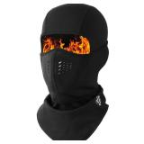 WTACTFUL Balaclava Ski Mask for Men Neoprene Fleece Face Mask Men Cover for Women Cold Weather Winter Warm Breathable Windproof Thermal Ski Masks for Skiing Snowboarding Snowmobile Motorcycle Black - 