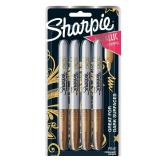 ONLY TWO Sharpie Metallic Fine Point Permanent Marker, Gold, 2 - Retail: $12