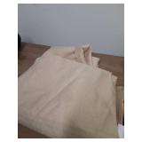 Pureegg Rectangle Linen Tablecloth Waterproof & Stain Resistant, Wrinkle-Free Table Cloth Adds Elegance and Protection, Ideal for Dining, Party, Wedding and Outdoor, 60 x 84 Inch, Beige - Retail: $15