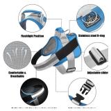 Bolux Dog Harness, No-Pull Reflective Dog Vest, Breathable Adjustable Pet Harness with Handle for Outdoor Walking - No More Pulling, Tugging or Choking - Retail: $20