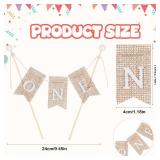 Handmade One Cake Topper, First Birthday Cake Topper, 1st Birthday Decorations, Photo Prop, Baby Shower, Best Birthdays Party Supplies - Retail: $4