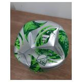 Adidas MLS Club Soccer Ball, Silver Metallic/Green, 3 - Retail: $17