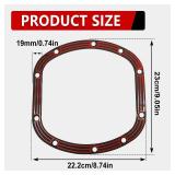 SYudwen D030 Differential Cover Gasket Compatible with Ford JP Front Axle Dana 30 Fit for Dana 25/27/30 - Retail: $10