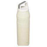 MARKS ON OUTSIDE OF BOTTLE STANLEY IceFlow Cap and Carry Water Bottle 36 oz | Wide Mouth Twist Lid | Lightweight and Leakproof for Travel and Sports | Insulated Stainless Steel | BPA-Free | Cream Glim