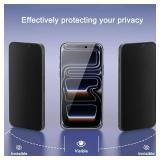 Ailun 2 Pack for iPhone 17 Pro Max Privacy Screen Protector [6.9 inch]+ 3 Pack Camera Lens Protector with Installation Frame,Dynamic Island Compatible,Anti Spy Tempered Glass[9H Hardness]-HD - Retail: