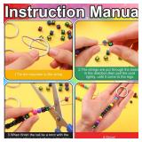 Landical 564 Pcs DIY Neon Bead Keychain Kit Key Chain Making Craft Adjustable Letter Beads String Mama Sport Gift Alphabet Jewelry Backpack Accessories Holiday Party Favor(Retro Color) - Retail: $10