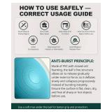 Trideer Extra Thick Yoga Ball Exercise Ball, 5 Sizes Ball Chair, Heavy Duty Swiss Ball for Balance, Stability, Pregnancy and Physical Therapy, Quick Pump - Retail: $29