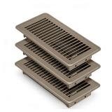 TWO PACK 4\' x 10\' Floor Register Floor Vent Covers for Home Heavy Duty Metal Air Floor Vent Covers Brown with Rust Proof Finish and Adjustable Knob for Home Floor Wall Ceiling - Retail: $24