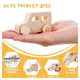 Beeveer 20 Pcs Unfinished Wooden Cars DIY Toys, Paintable Wood Toy Cars Crafts to Paint for Students Home Activities Family Time Handicraft Projects Party Favors - Retail: $21