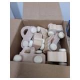 Beeveer 20 Pcs Unfinished Wooden Cars DIY Toys, Paintable Wood Toy Cars Crafts to Paint for Students Home Activities Family Time Handicraft Projects Party Favors - Retail: $21